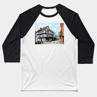 Butcher Row, Shrewsbury Baseball T-Shirt